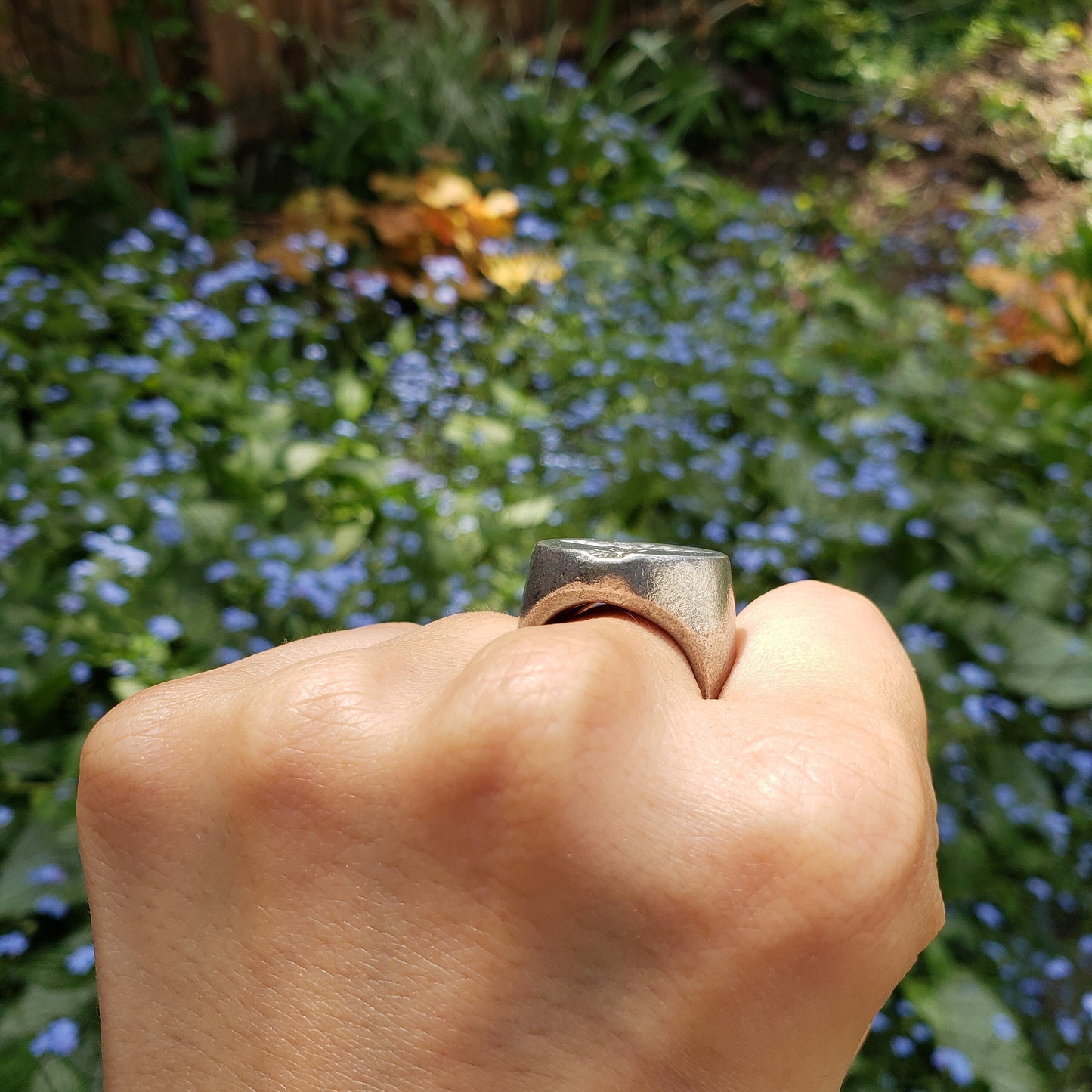 Tree hugger wax seal signet ring