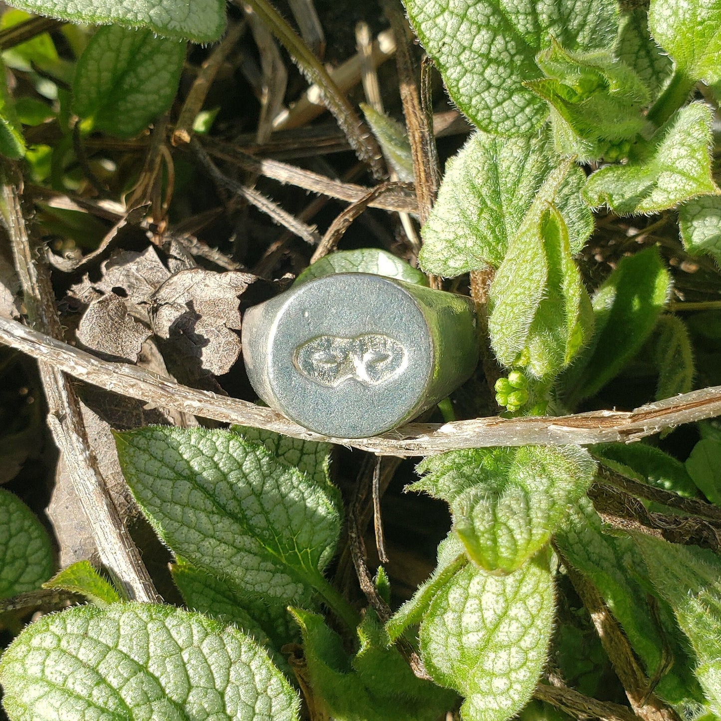 eye mask wax seal signet ring