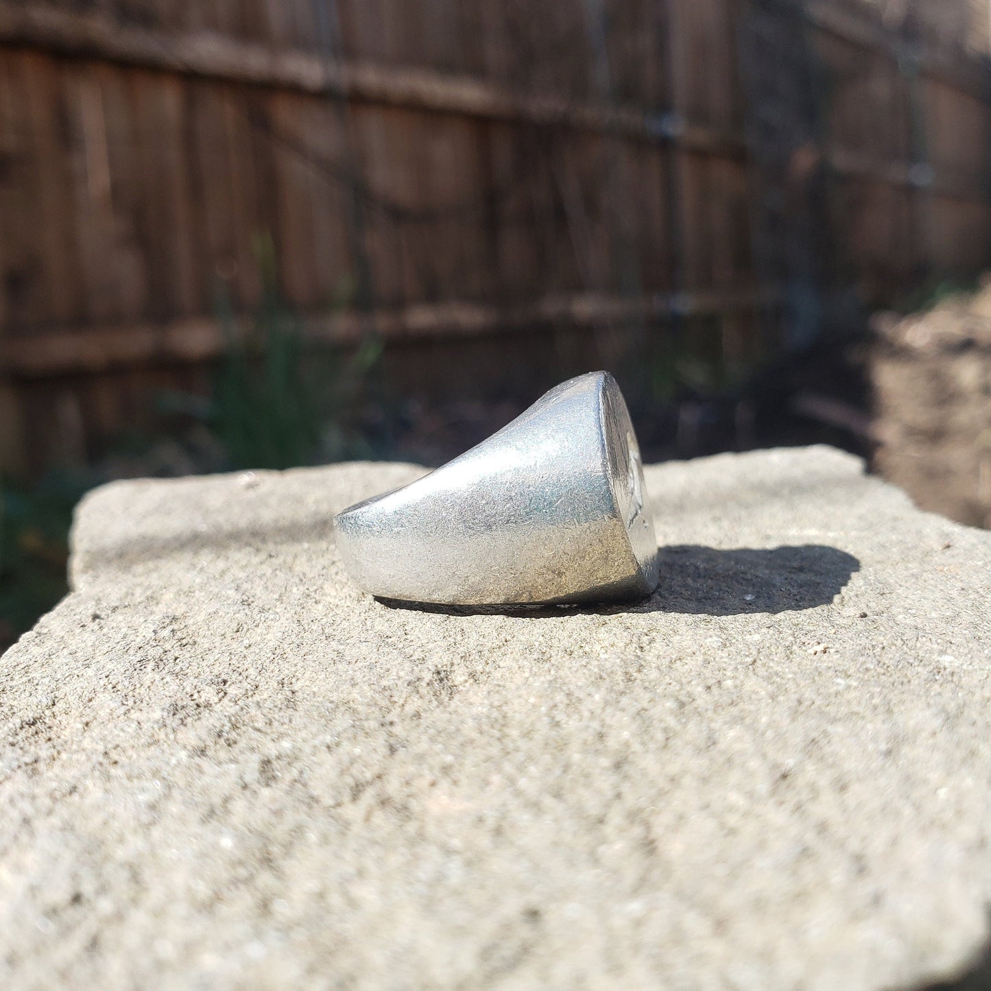 crow wax seal signet ring