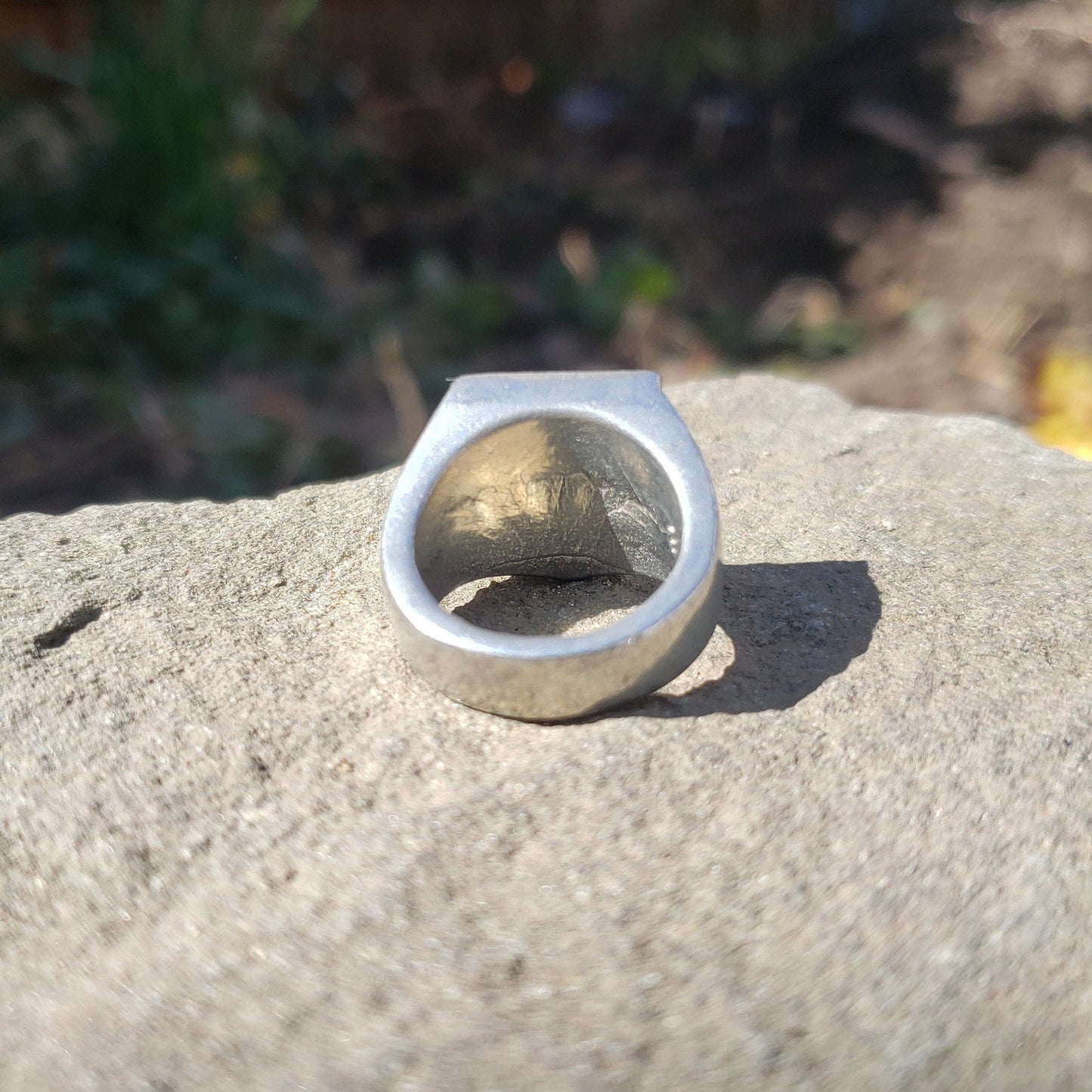 Weasel rampant wax seal signet ring