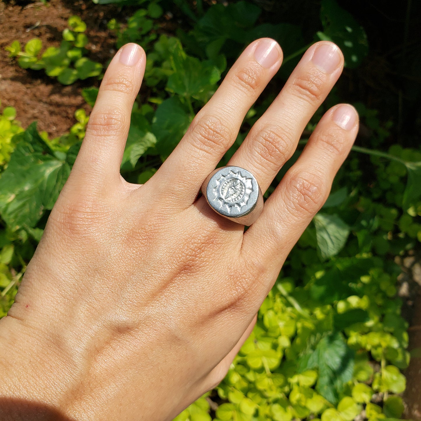 Ophanim wax seal signet ring