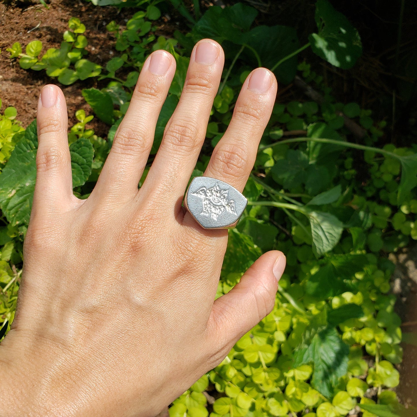 Seraphim wax seal signet ring