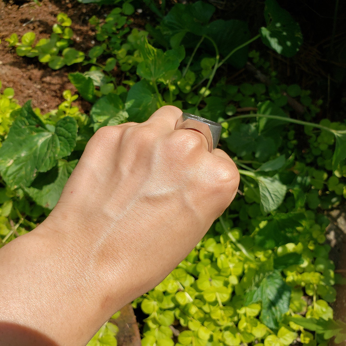 Summer dryad wax seal signet ring