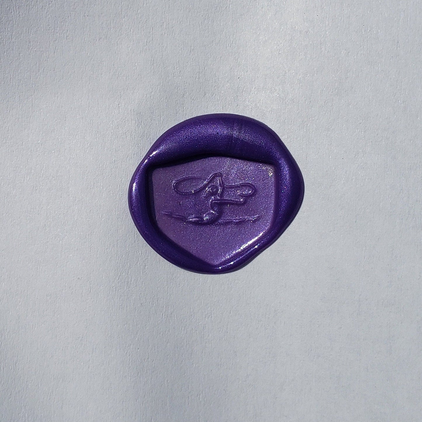 Ribbon dance leap wax seal signet ring