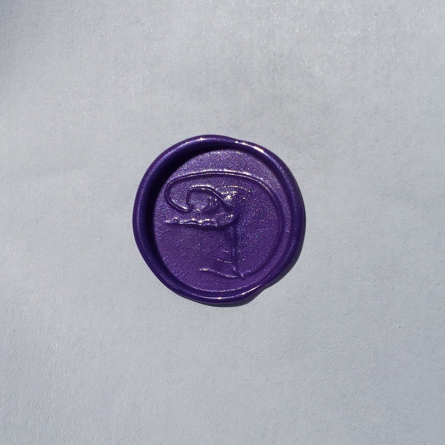 Ribbon dance circle wax seal signet ring