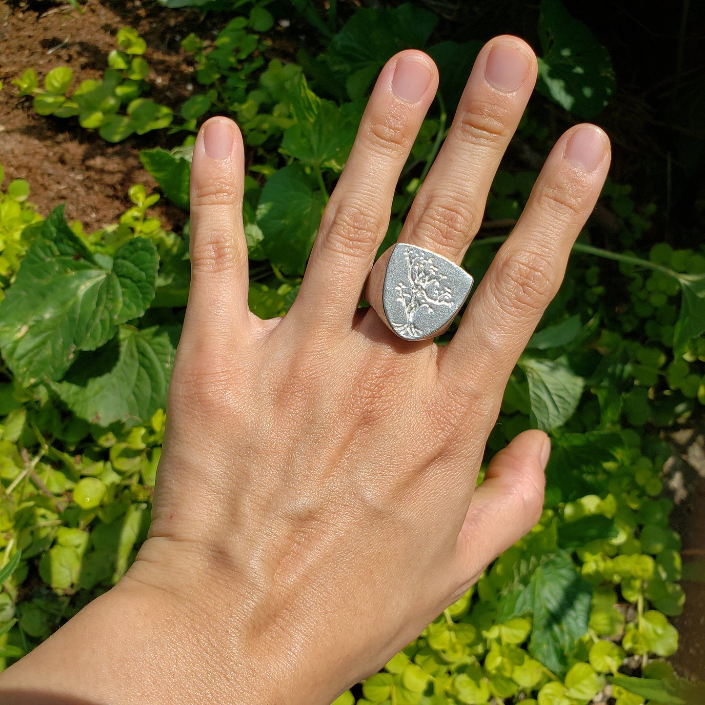 Spring dryad wax seal signet ring