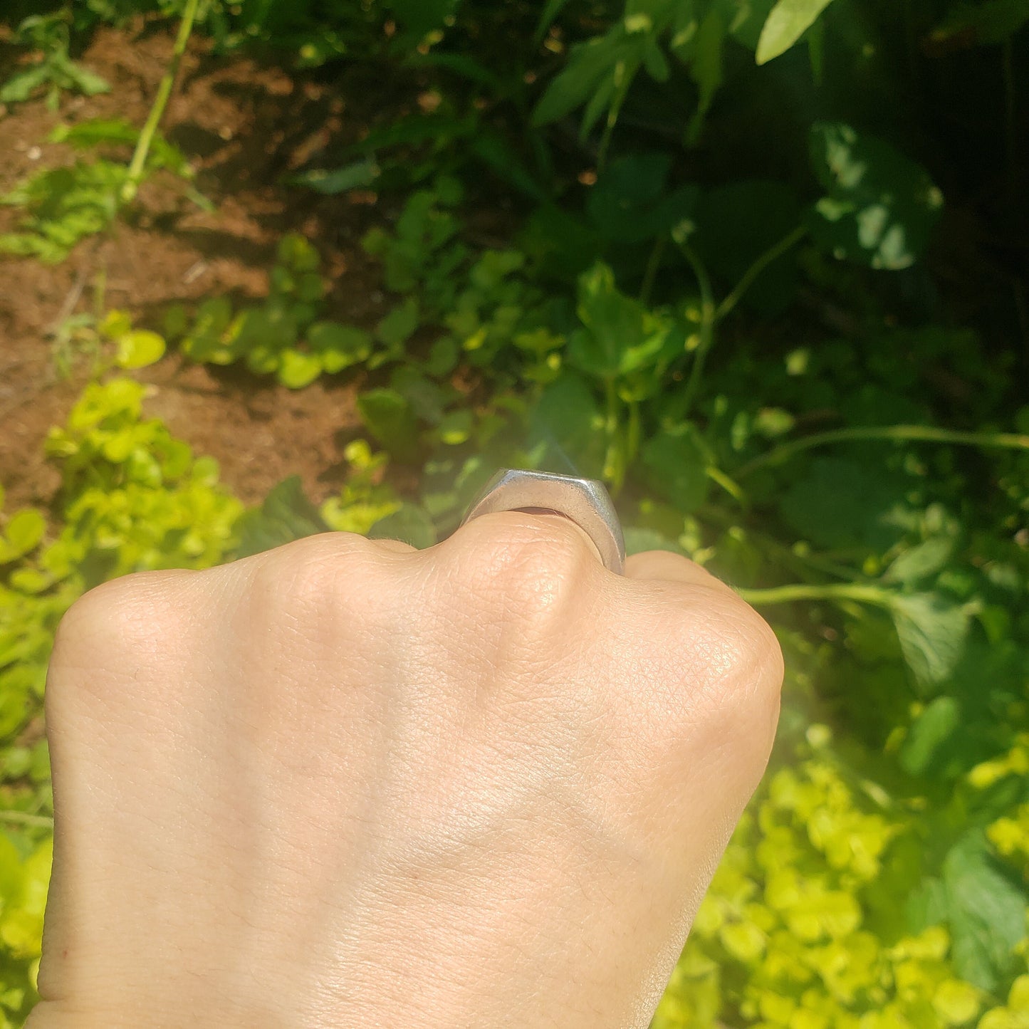 Draugr stone wax seal signet ring