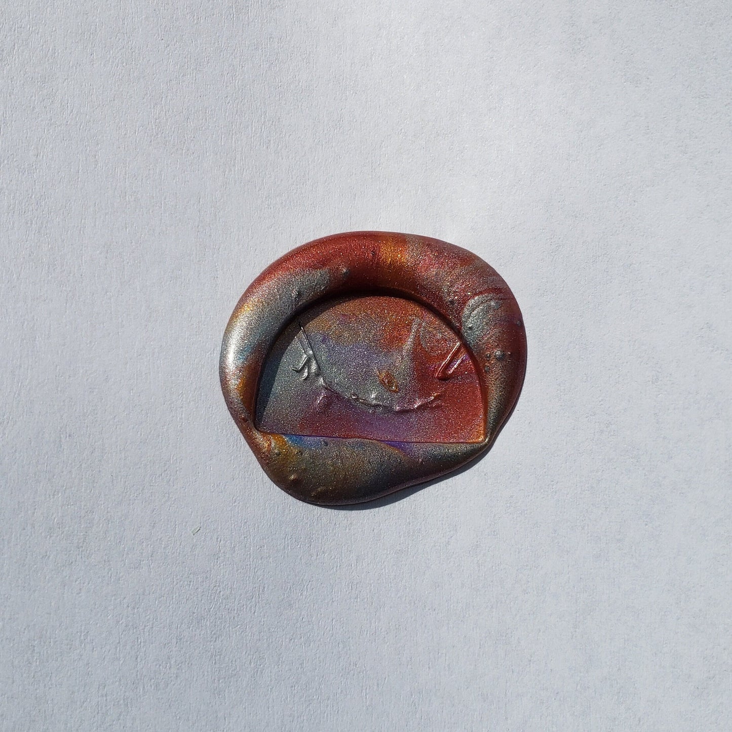 Trapeze wax seal signet ring