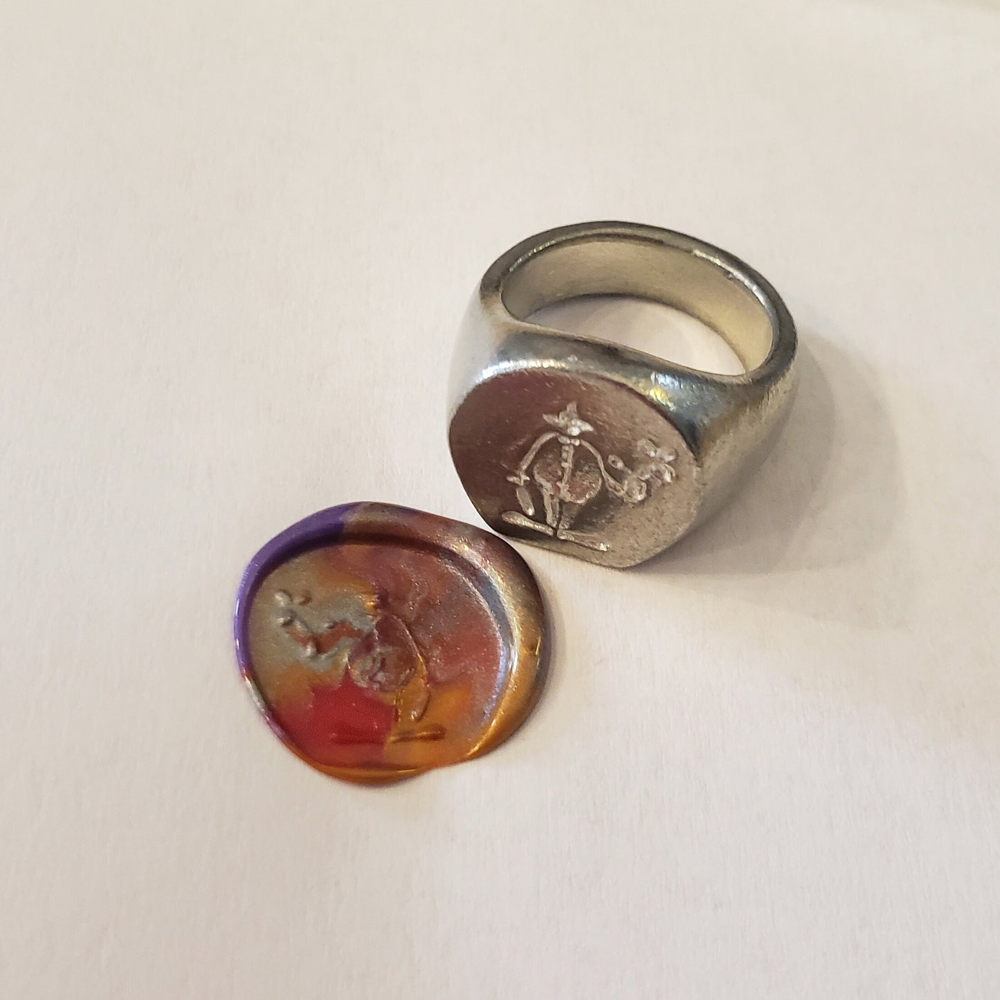 Balloon animal clown wax seal signet ring