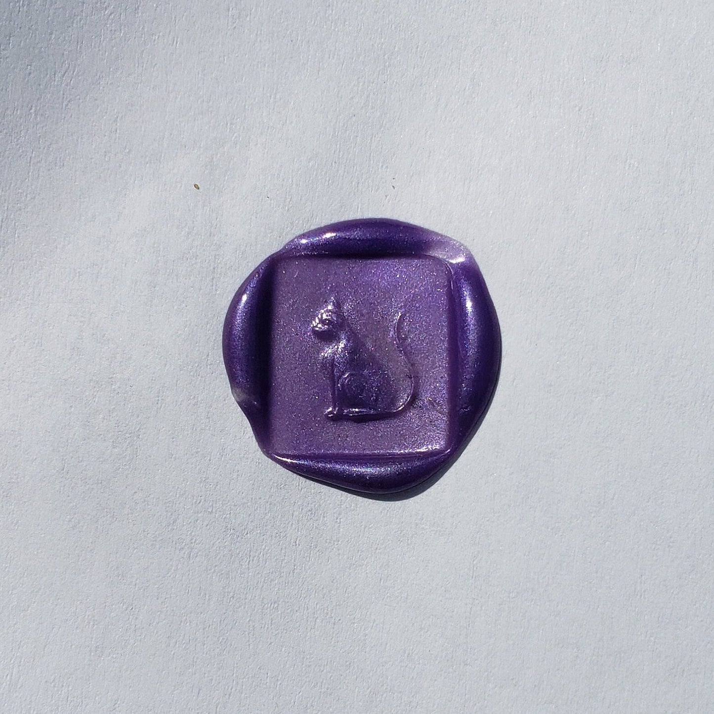 Cat wax seal signet ring