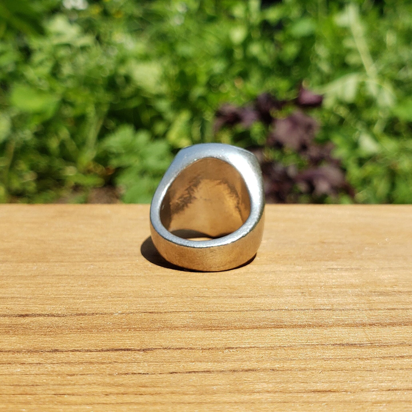 Cat lady wax seal signet ring