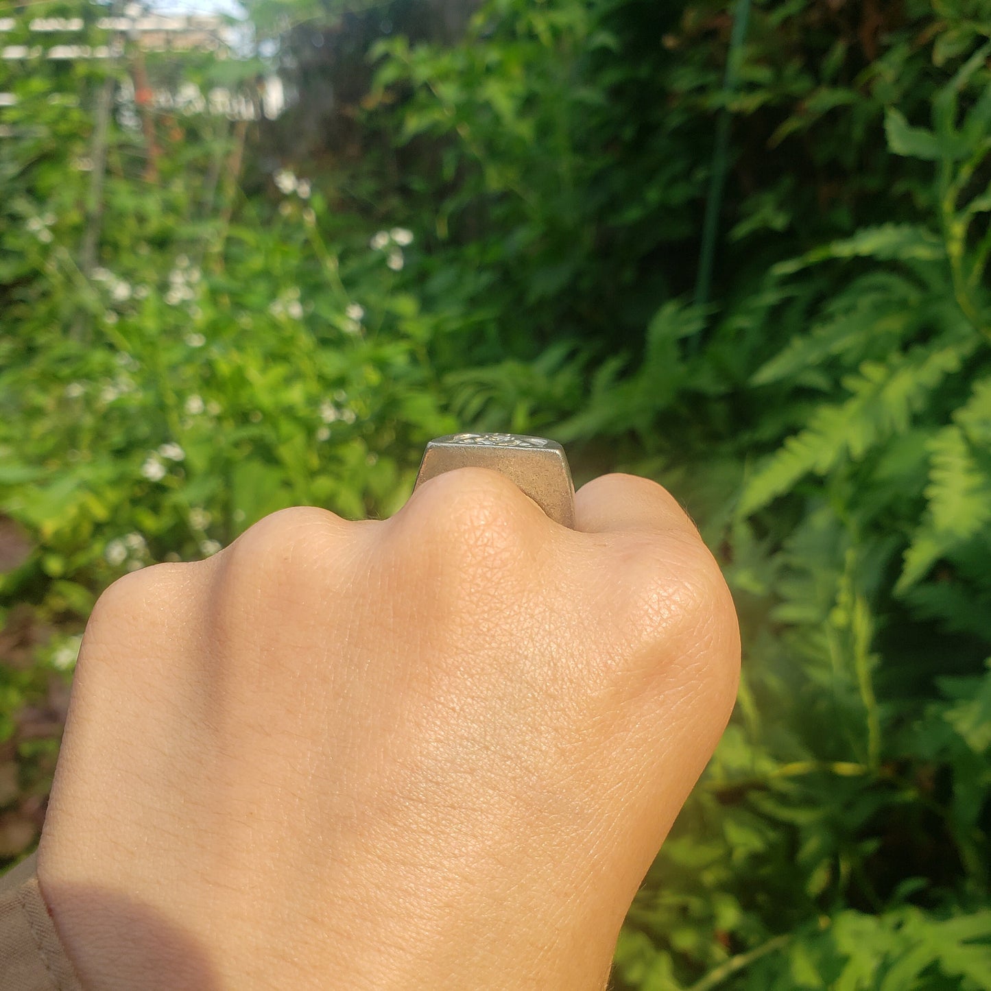 Gargoyle wax seal signet ring