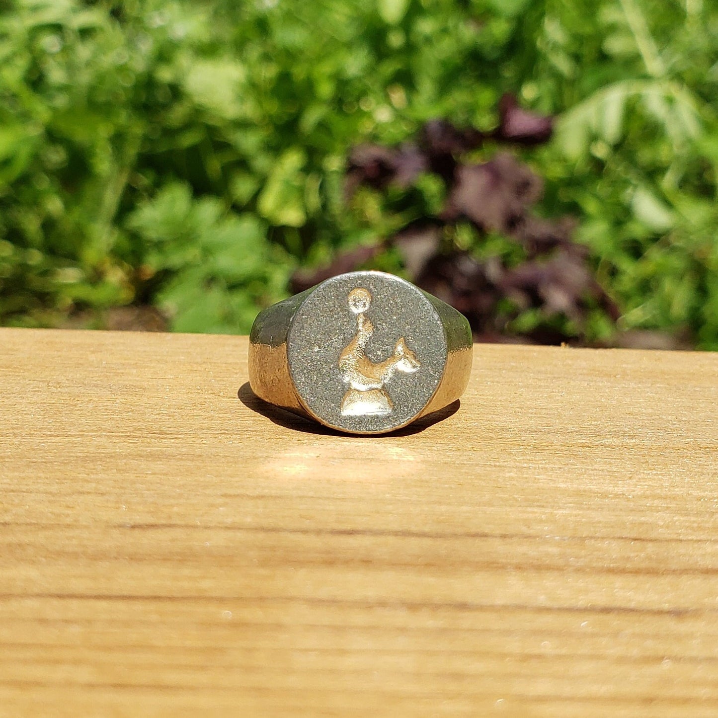 Circus seal wax seal signet ring