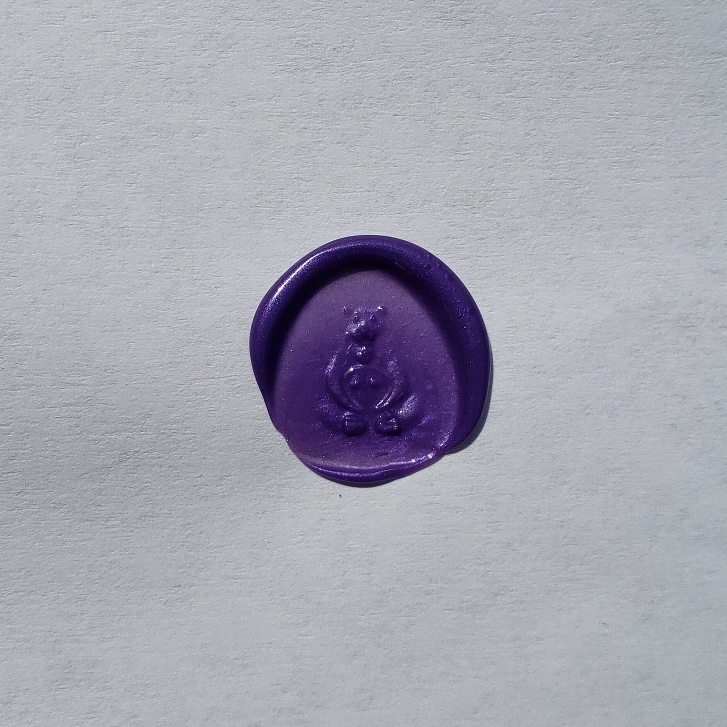 Bear woman wax seal signet ring