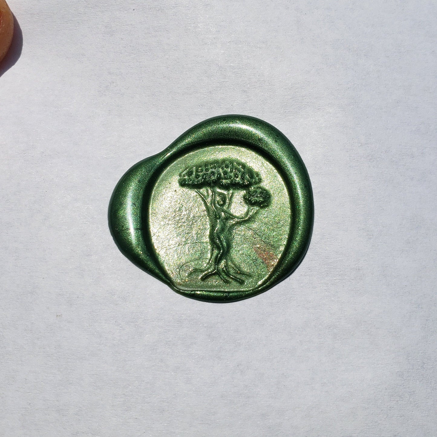 Summer dryad wax seal signet ring