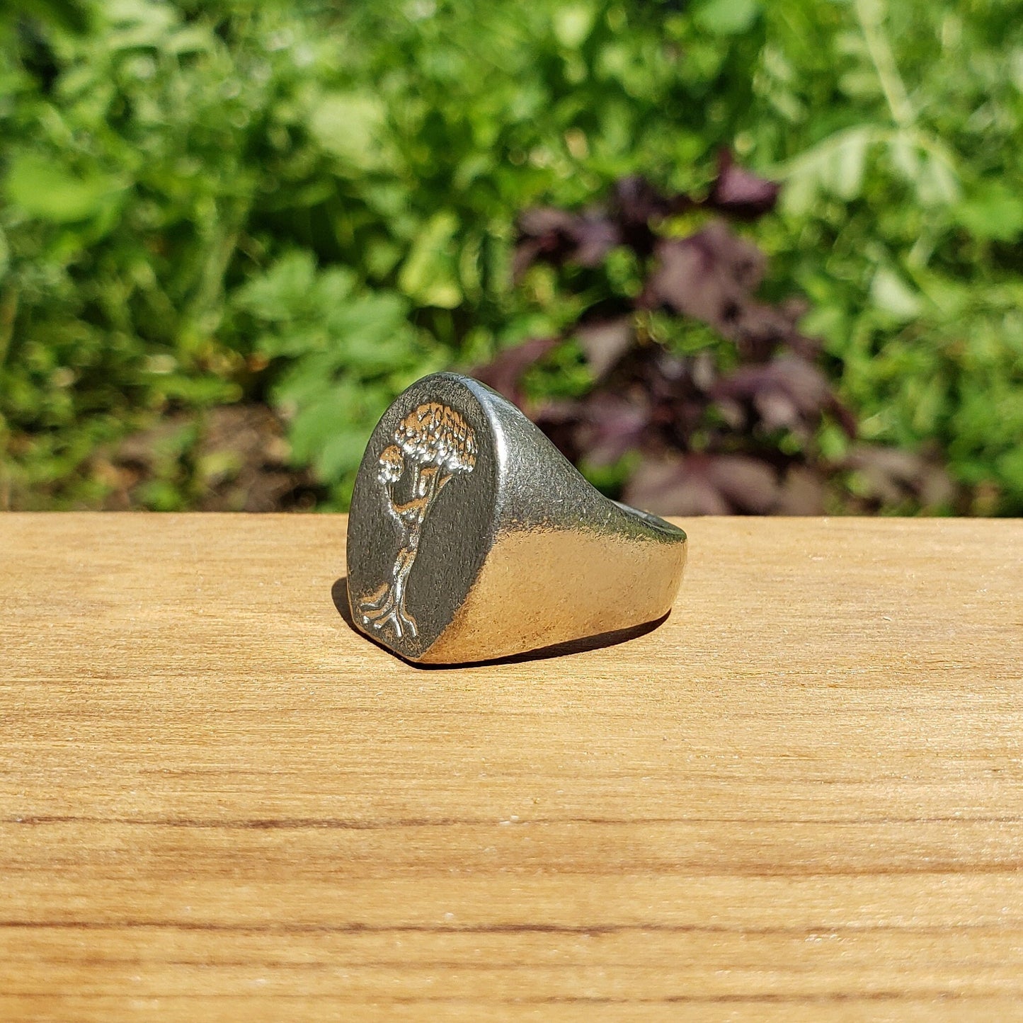 Summer dryad wax seal signet ring