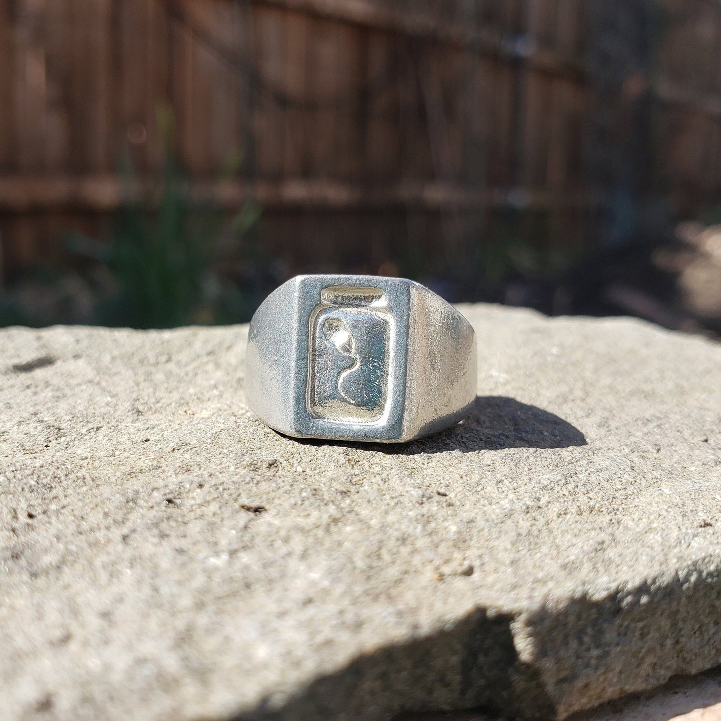 eye jar wax seal signet ring