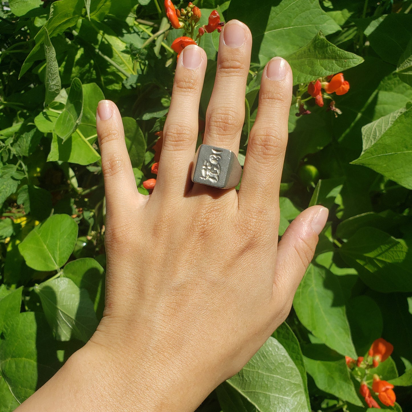 Kappa wax seal signet ring