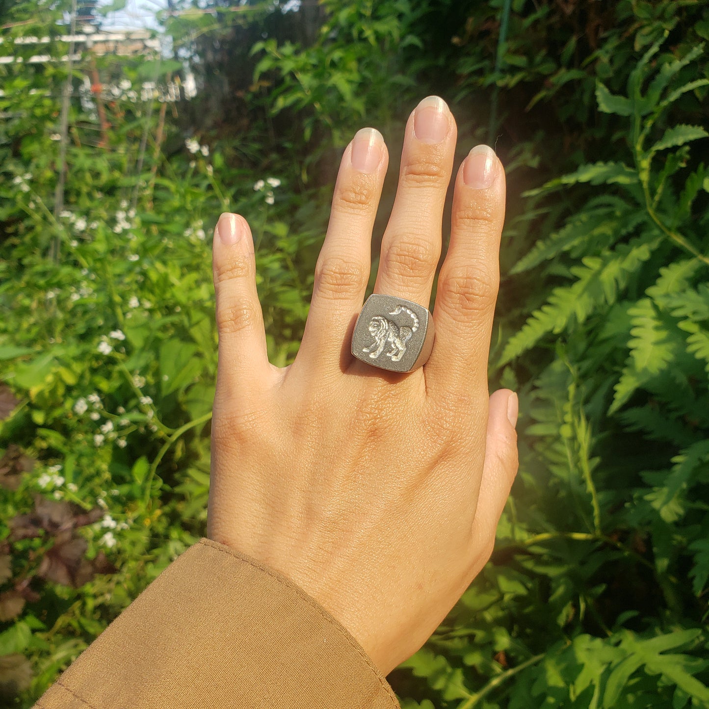 Manticore wax seal signet ring