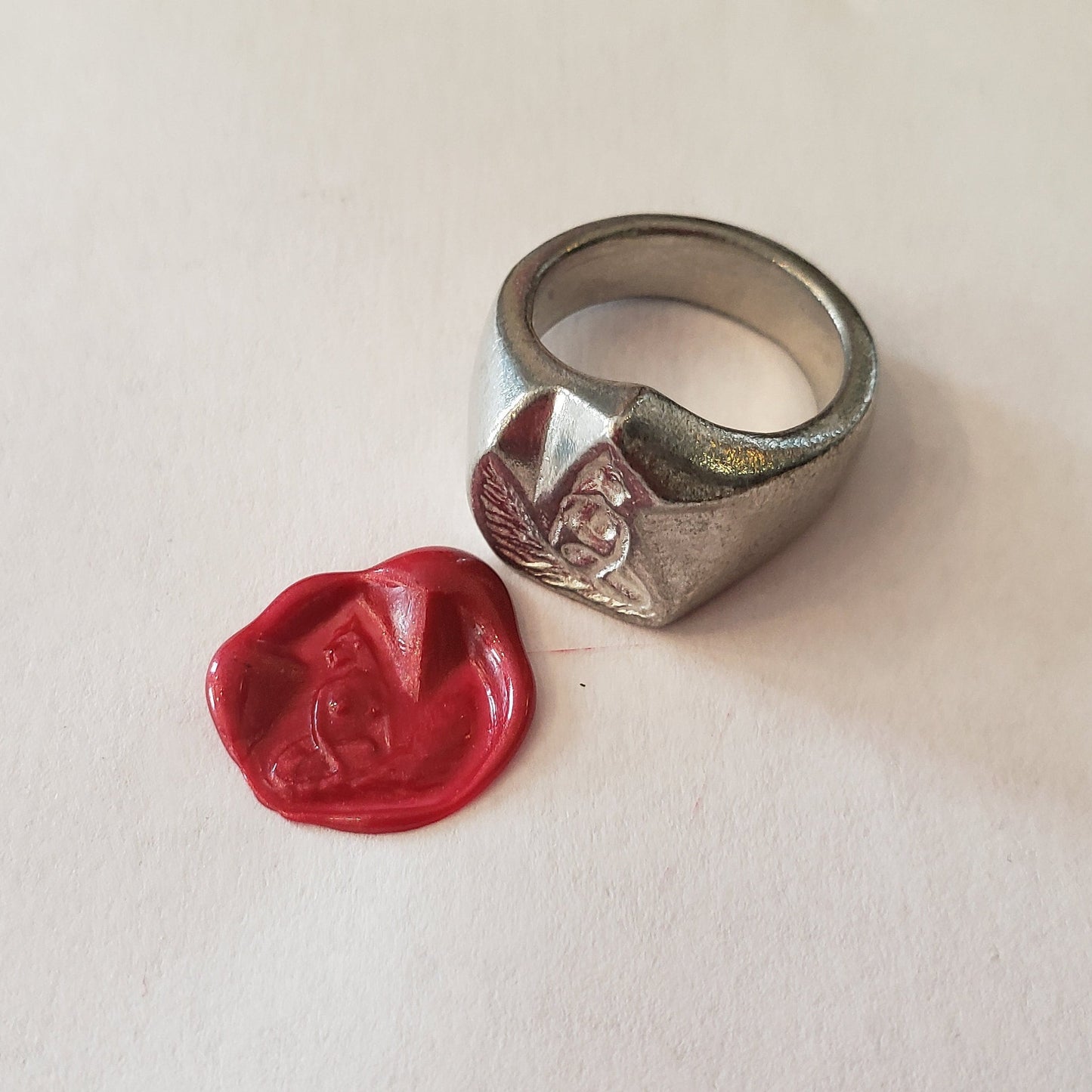 Foxy lady wax seal signet ring