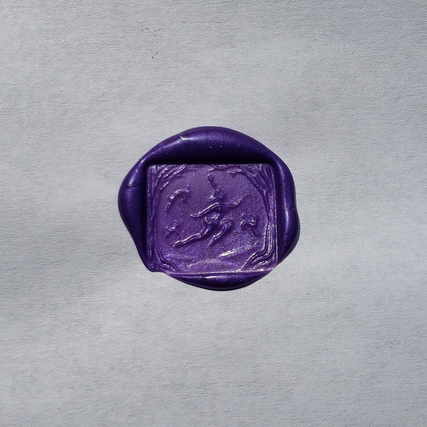 Deer woman wax seal signet ring