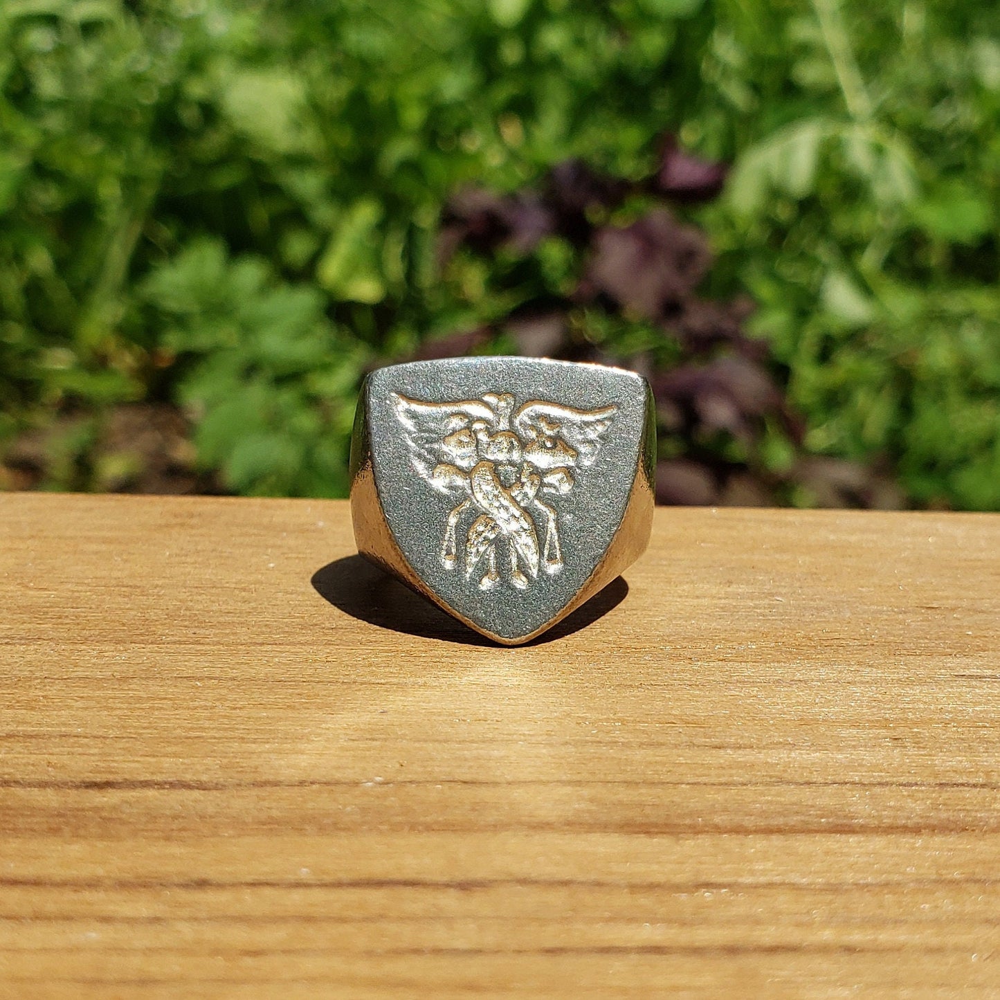 Cherubim wax seal signet ring