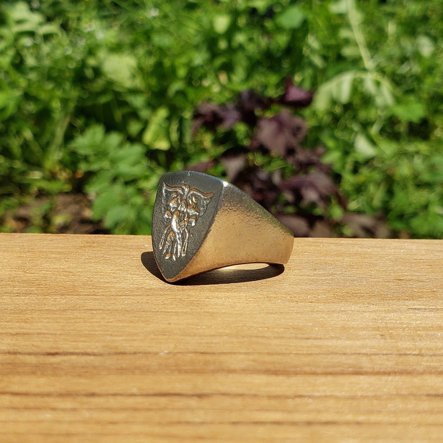 Cherubim wax seal signet ring