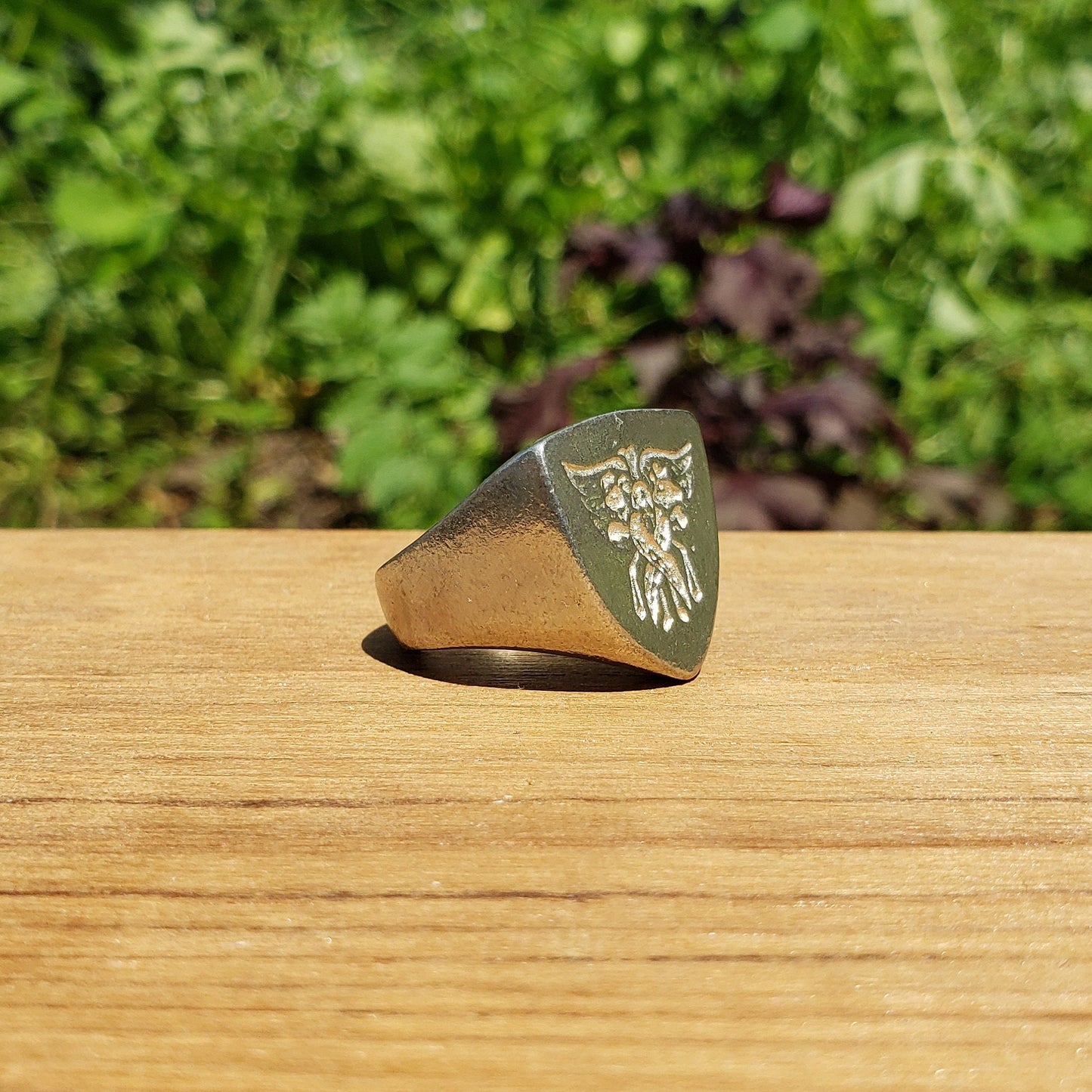 Cherubim wax seal signet ring