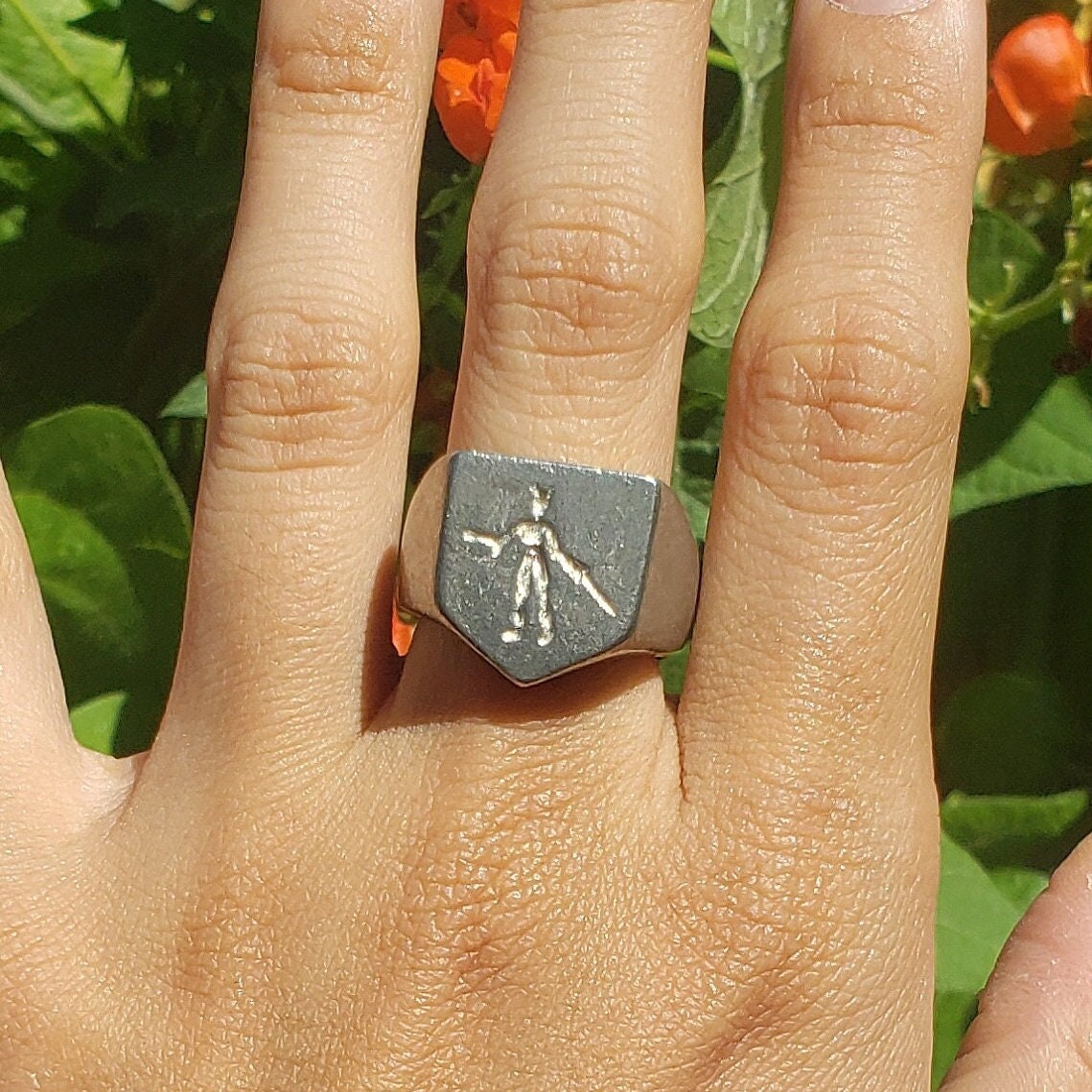 Draugr wax seal signet ring