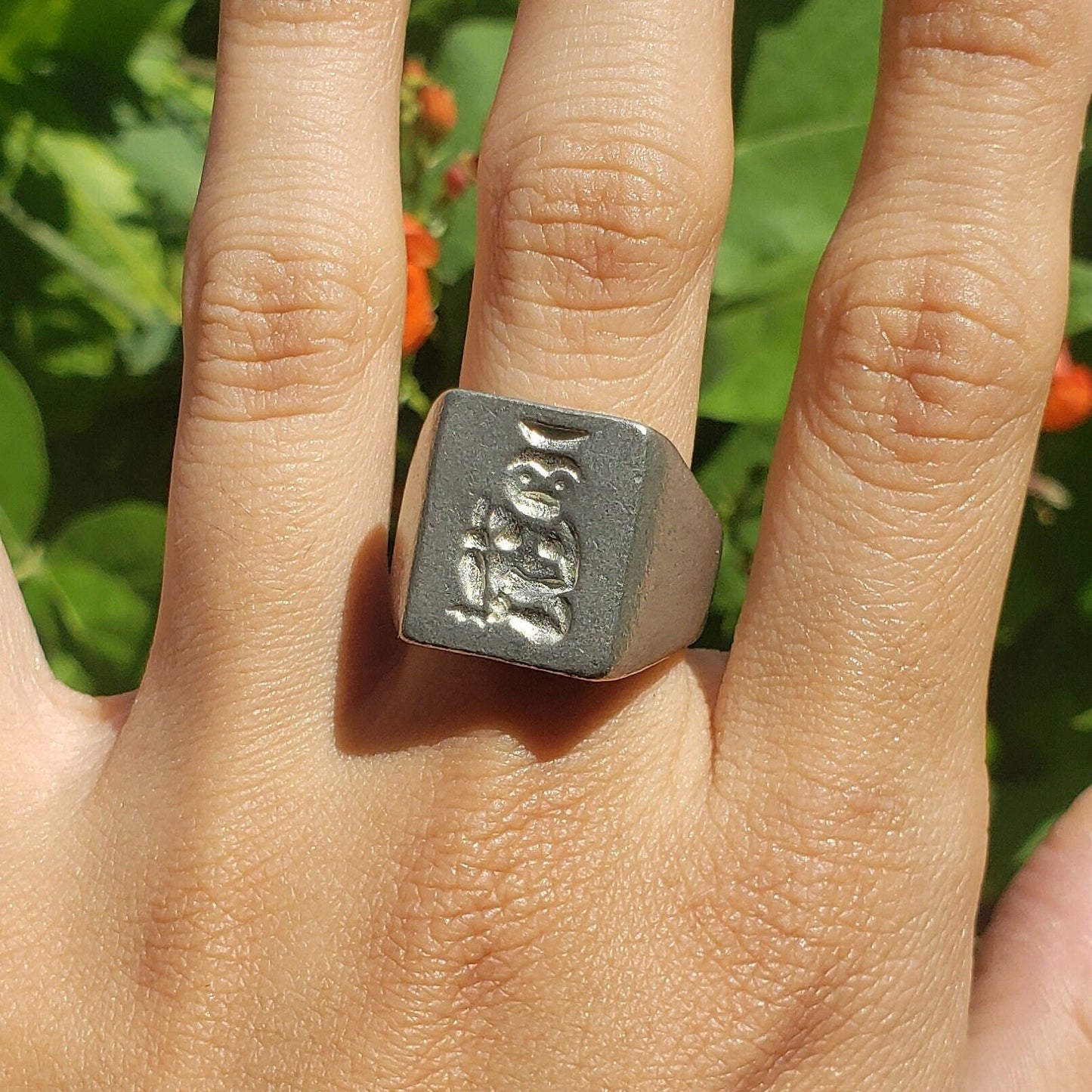 Kappa wax seal signet ring